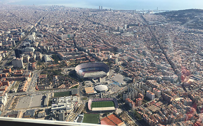 Barcelona by land, sea and air